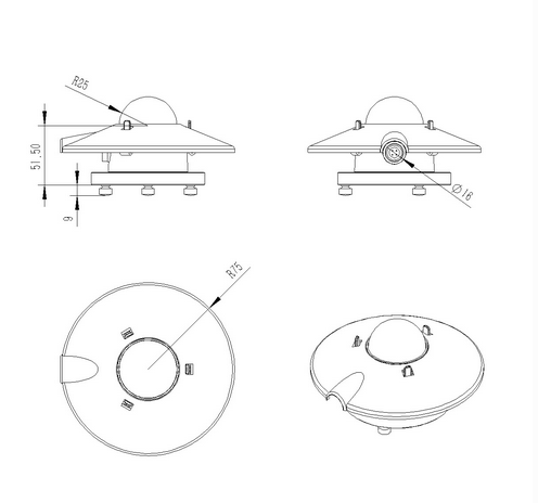 熱電總輻射傳感器 熱電總輻射傳感器